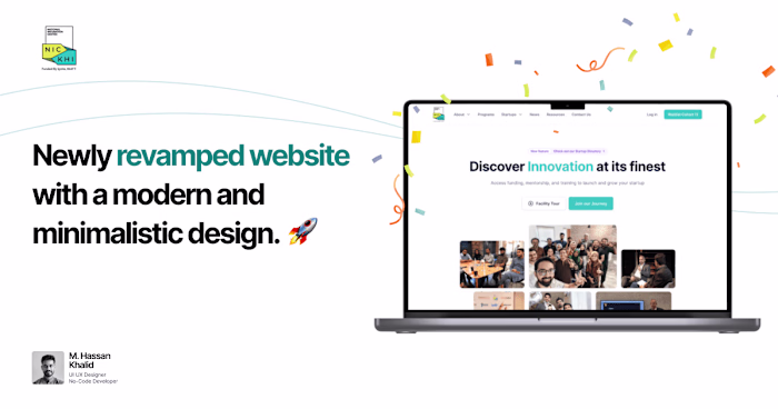 Startup Incubation Website Design