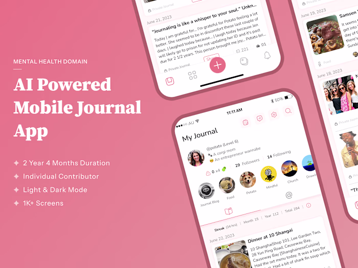 AI Powered Mobile Journal App (Mental Health)