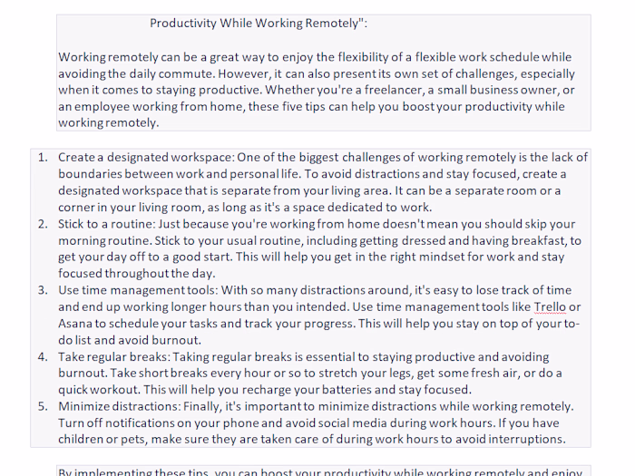  Productivity While Working Remotely