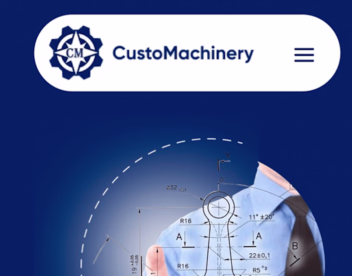 Landing Page Design for Customachinery (1) | Images