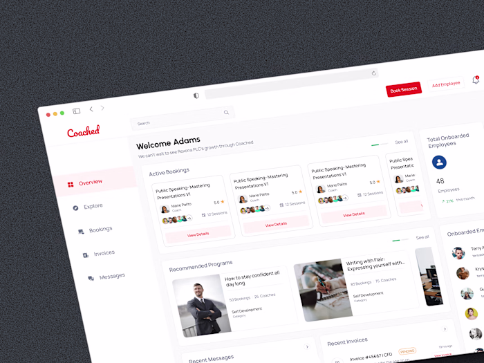 Coaching Web app platform