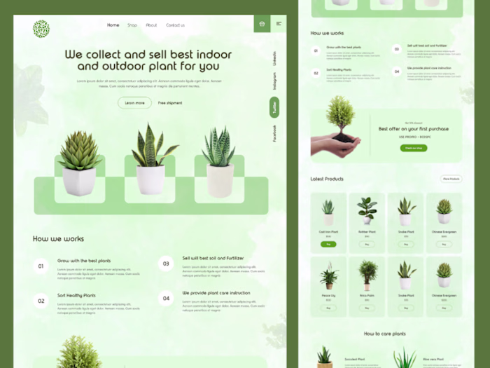 Ecommerce website design idea...