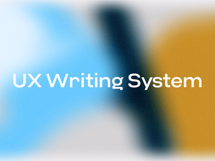 2022 UX Writing Project