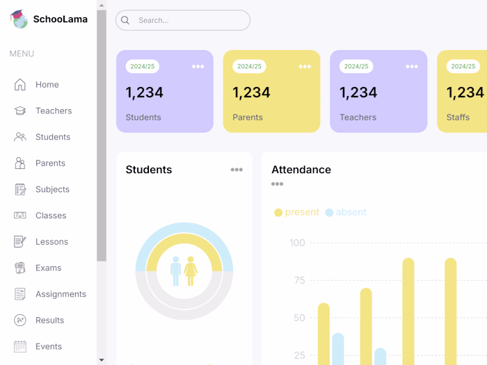 CRM Dashboard: School Management System