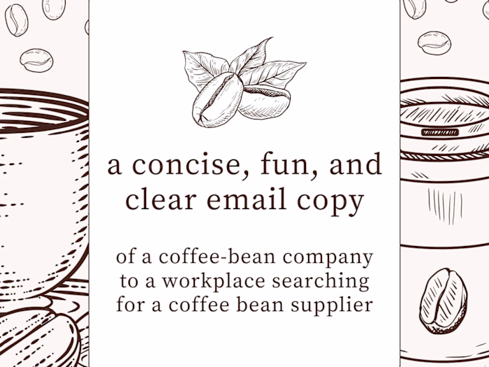 a concise, fun, and clear email copy