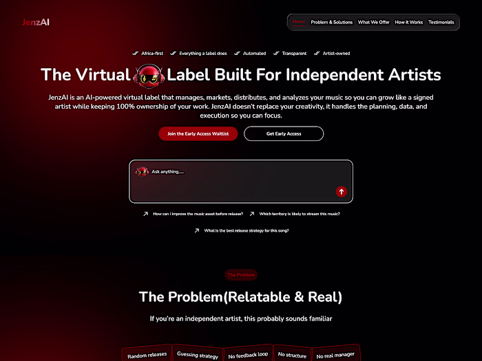 Unlock Music Success with AI: Grow Your Career with JenzAI