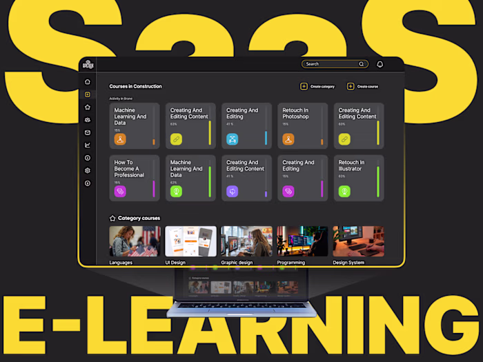 E-learning SaaS Platform for Online Courses