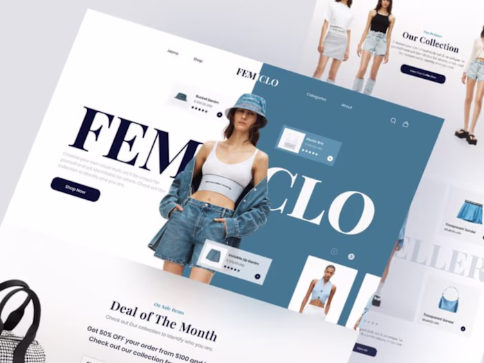 FEMCLO E-commerce Landing Page Redesign