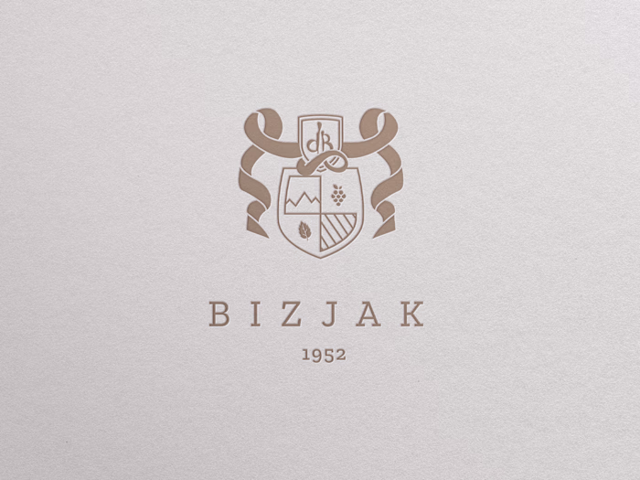 Corporate identity and a series of wine label