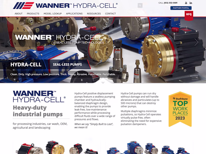 WordPress Website Design & Management for Industrial Pumps