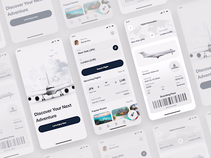 AI-Powered Flight Booking App UI/UX Design Say goodbye to en...