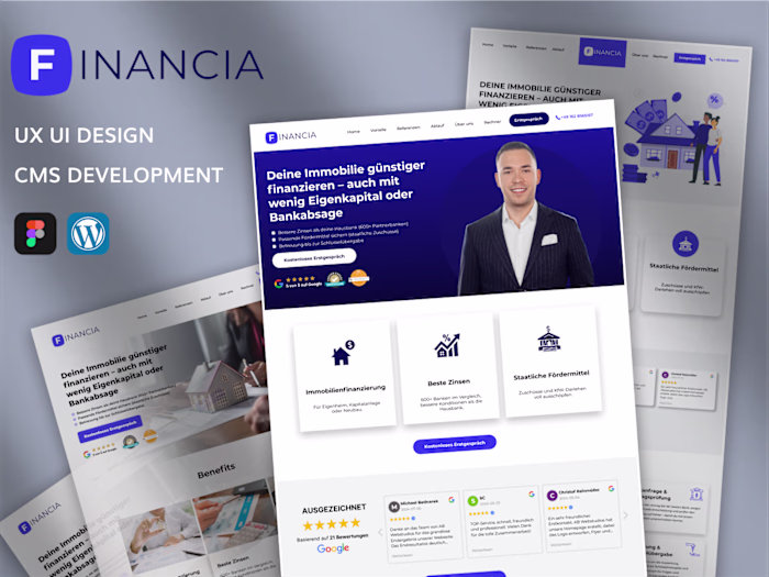 Financia Financial Management Firm Website Design