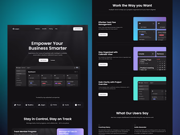 Loopra - Product Framer Template Development
