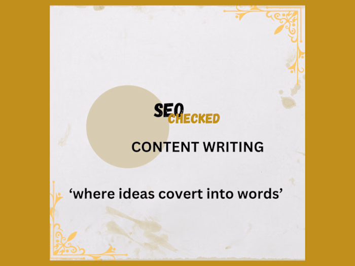 SEO CHECKED CONTENT WRITTING