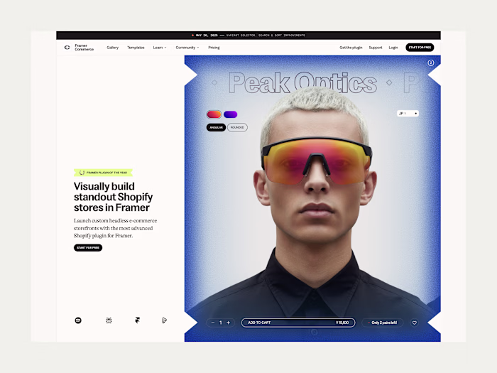 Framer Commerce | Framer x Shopify