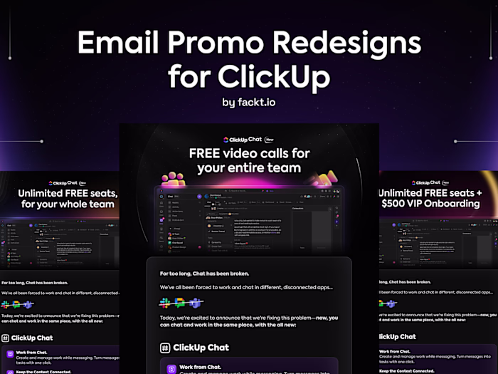 ClickUp - UI/UX Design (2D Video Showcase)