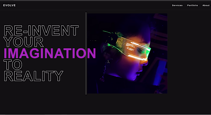 Custom Portfolio Website Crafted by New World for Client