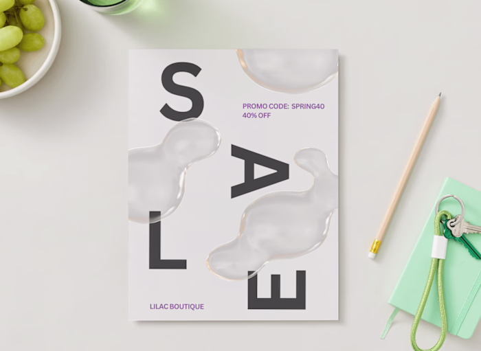 Lilac Boutique Spring Sale Flyer