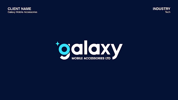 Galaxy Mobile Accessories Logo Design.