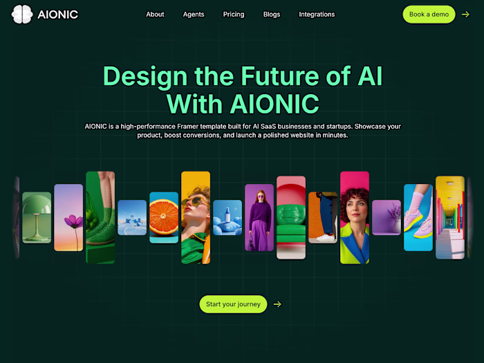 AIONIC - Modern AI SaaS Framer Template