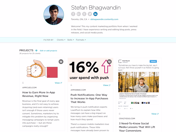 Content Marketing Portfolio