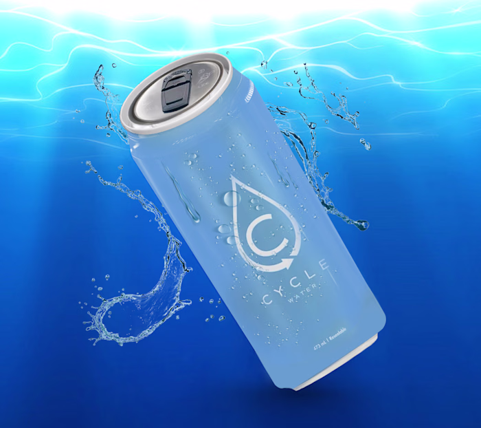 3D Water Cane Product Design with Realistic Water Effect