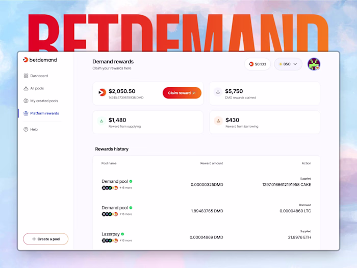Betdemand: Designing a Frictionless DeFi Lending Experience