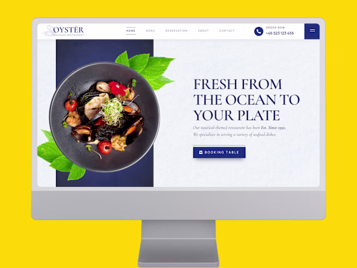 Oyster Seafood Restaurant Website