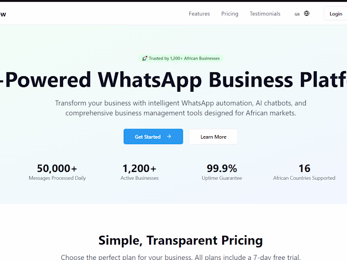 WhatsApp AI SaaS Platform Development