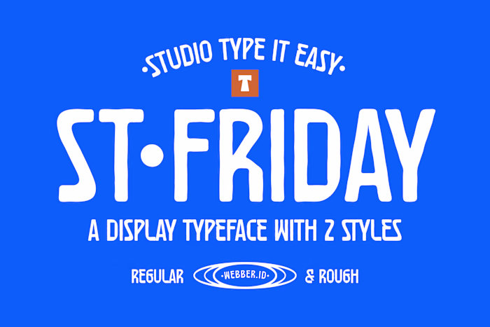 ST Friday Display Typeface