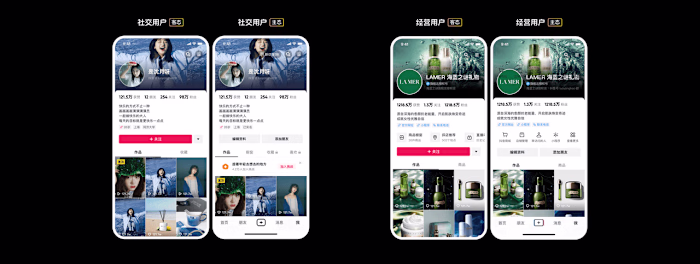 The Profile page of Tiktok(Douyin)  