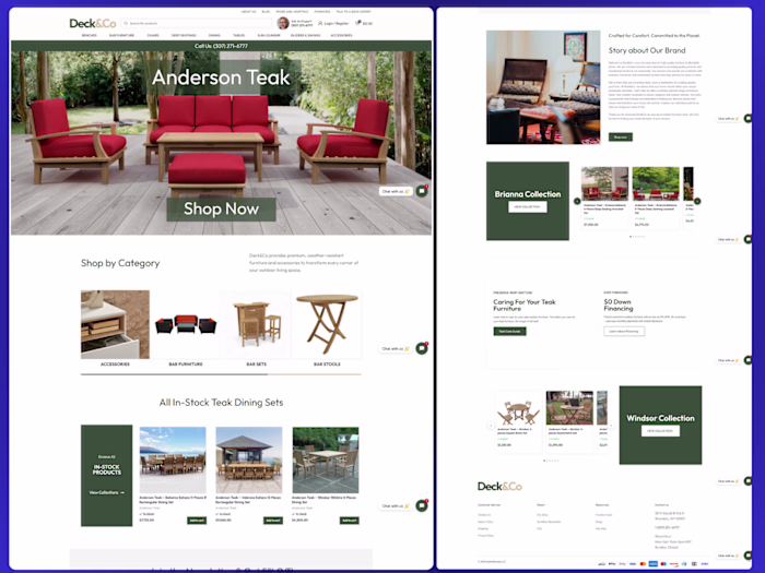 Furniture website Development using woodmart theme in WordPress