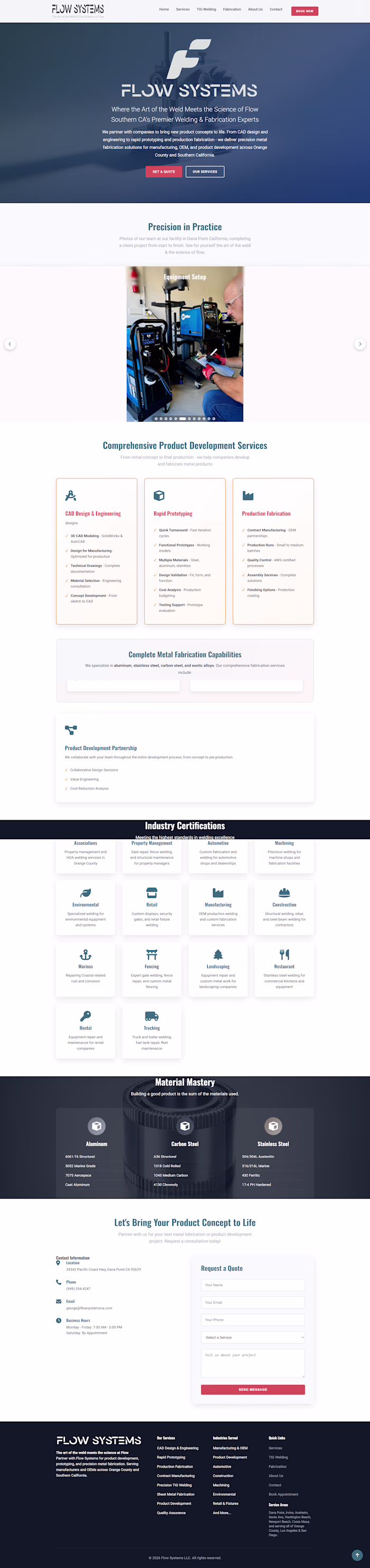 Flow Systems llc welding and