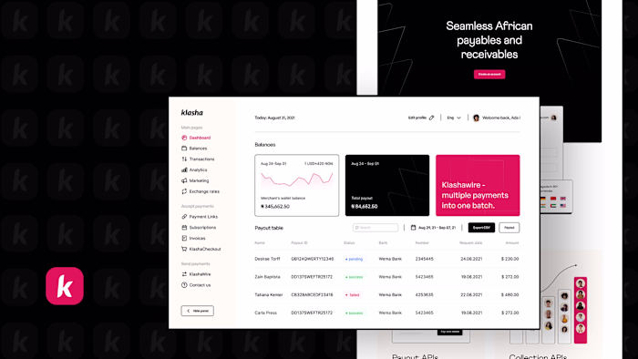 Klasha Merchant Dashboard for B2B