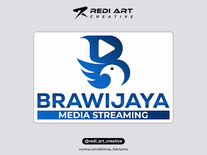 Design Logo Brawijaya Media Streaming
