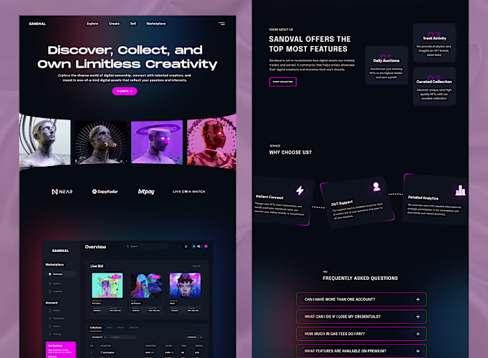 Sandval - NFT Marketplace