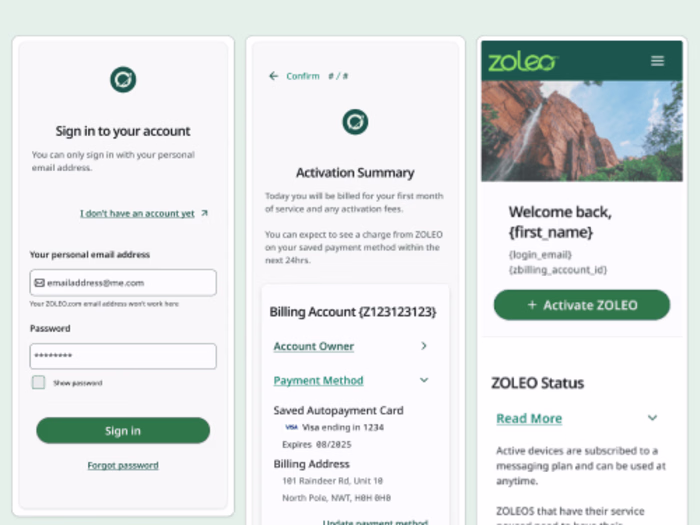 MyZOLEO Customer Portal redesign