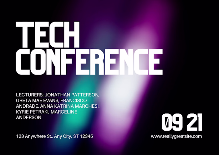 Creative Banner Design for Tech Conference