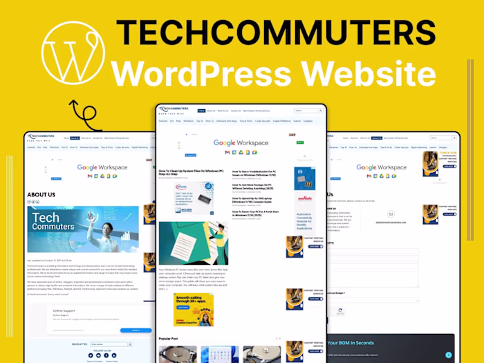 TechCommuters | Wordpress Website