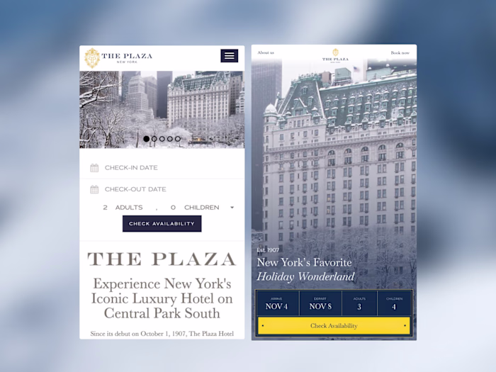 The Plaza Hotel NYC | Hero