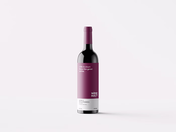 Wine packaging inspired by pantone.
