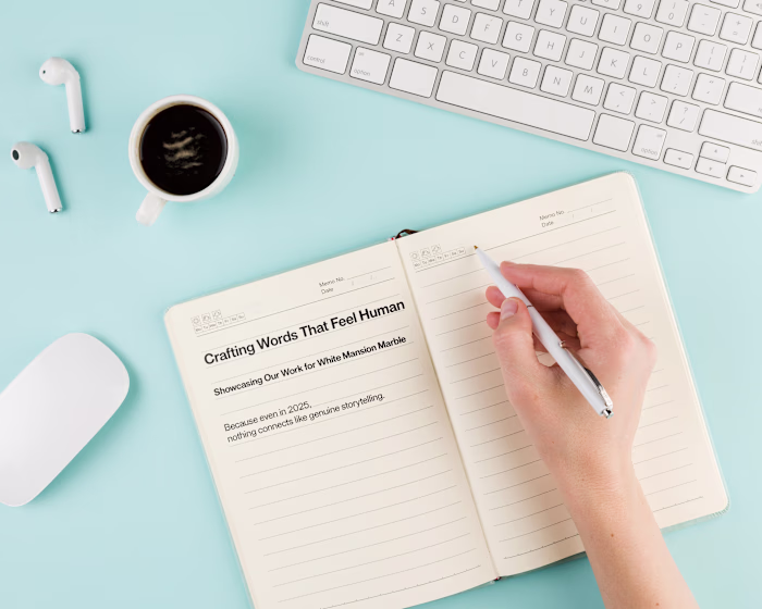 Human-Crafted Website & Blog Content for White Mansion Marble