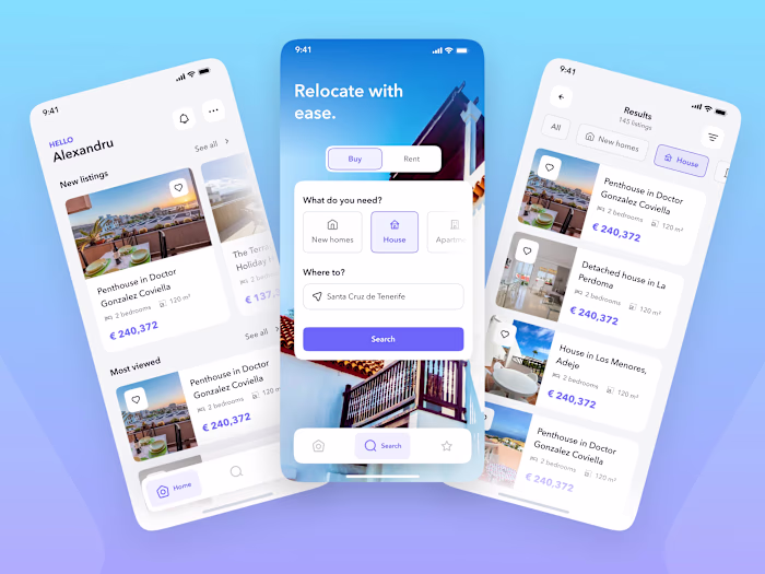 Real estate mobile app