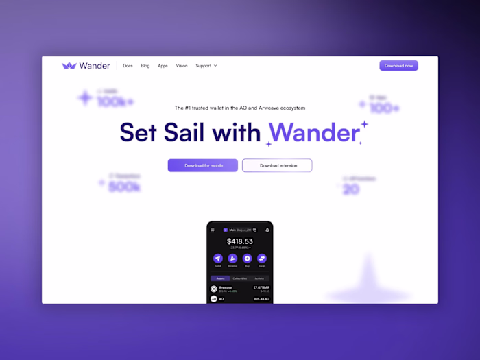 Wander | Branding, Website, Webflow