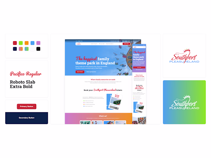 Southport Pleasureland Website Redesign