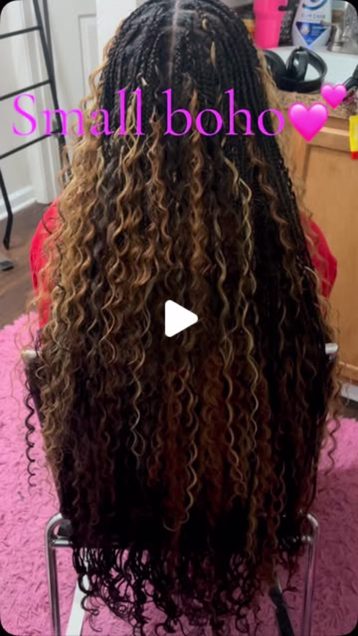 Enchanted Styles By Chanze on Instagram: “Small knotless 💜 Hap…