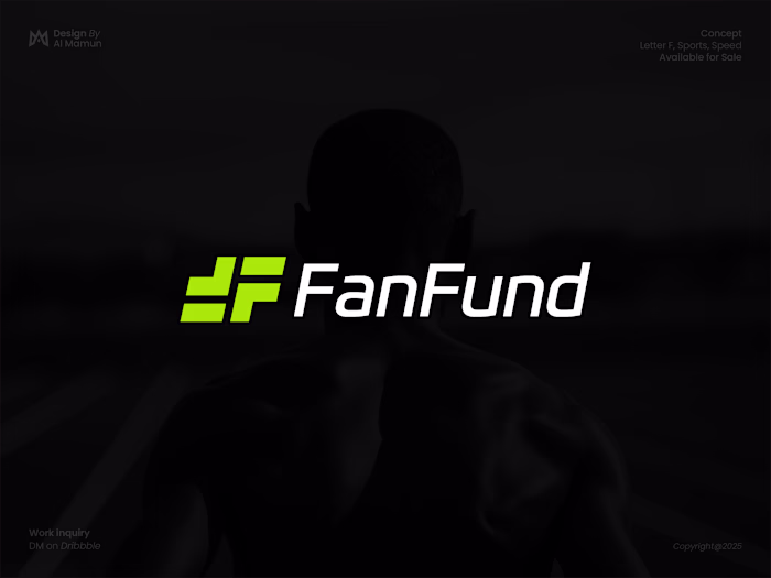 Letter F, Sports Logo, Fitness Logo, Brand identity