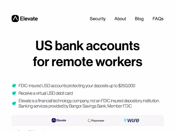 Craft captivating content for Elevate Pay's homepage and ads.