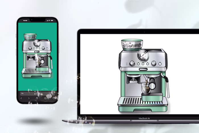 Coffee Machine Motion Graphics