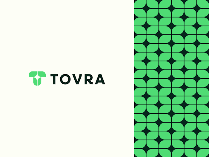 Recently designed this logo for Tovra. The mark blends the l...